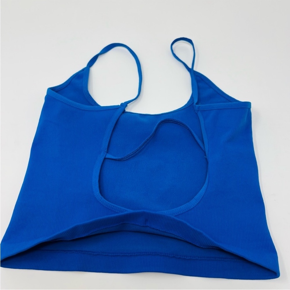 NWOT Free People Tighten Up Low Back Tank Color: Blueprint Size XS/S(0-6) - Picture 10 of 11